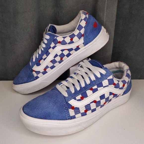 Vans Shoes - Vans Autism Awareness Comfy Cush Blue We Heart You Shoes Men's 7 Women 8.5
